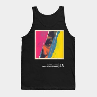 Being & Nothingness - Minimal Style Graphic Artwork Tank Top